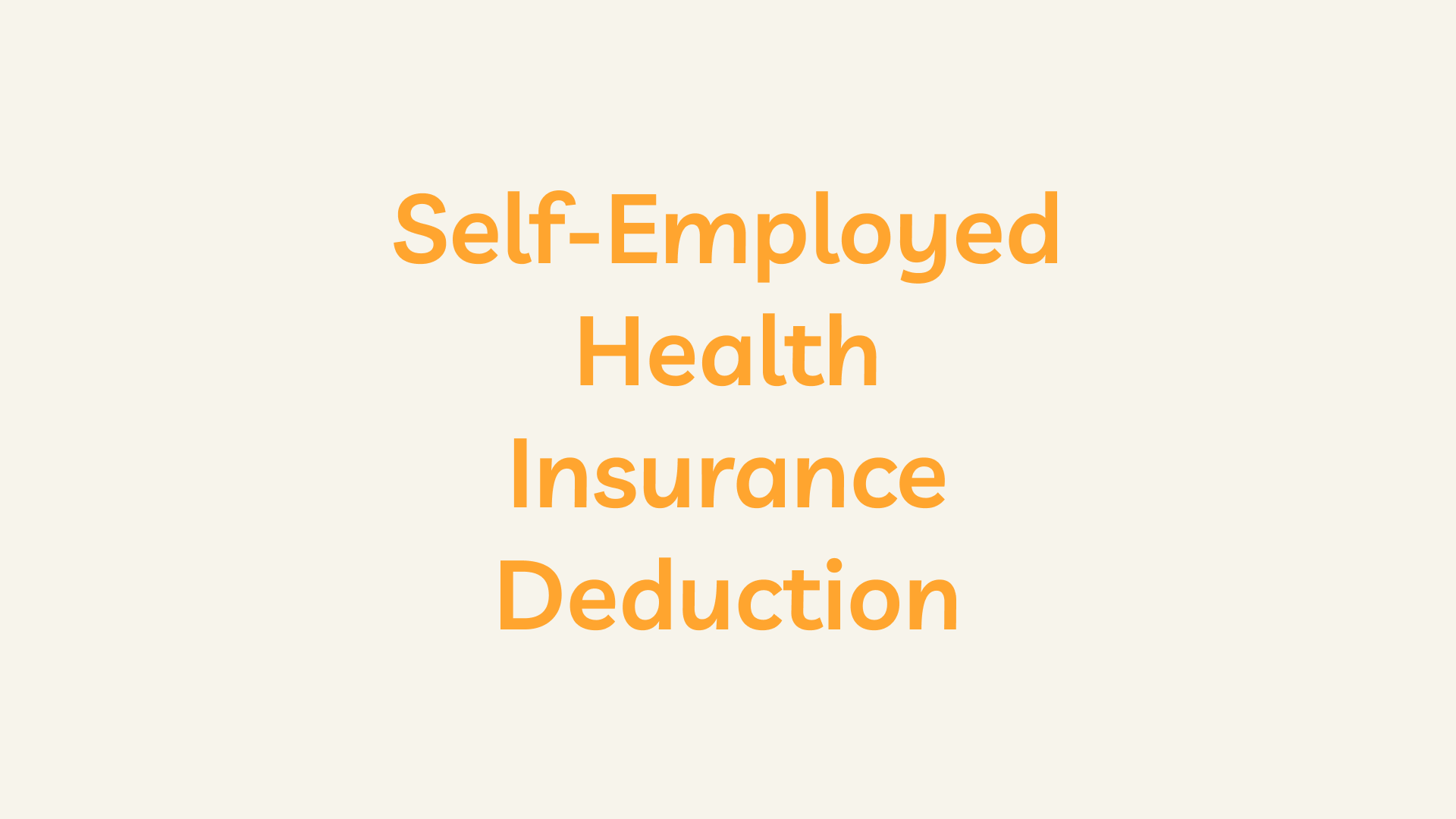 Self Employed Health Insurance Deduction Firsthr Resources Center 8408